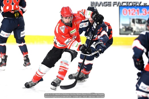 2019-11-16 Valpellice Bulldogs-Hockey Milano Bears 6153 Davide Segatel